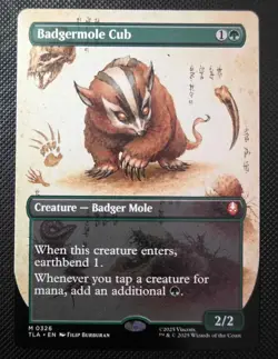 Badgermole Cub (Borderless) 0326 (M) MTG Avatar: The Last Airbender Non Foil - Image 1