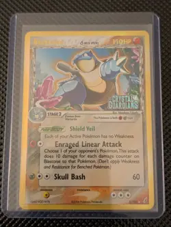 Pokemon TCG Blastoise Delta Holo Rare Card Crystal Guardians 2/100 - Image 1