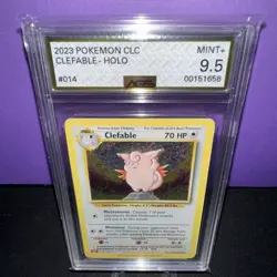 Clefable Holo 014/034 CLC Pokemon TCG 2023 Classic Collection Mint + 9.5 AGS - Image 1