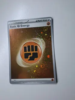 Pokemon - Basic Fighting Energy - 006 - SVE - Cosmos Holo - With 2x Swirl - NM - Image 5