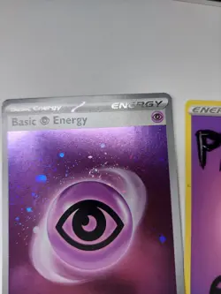 Pokemon - Basic Psychic Energy - 005 - SVE - Cosmos Holo - With 3x Swirl - NM - Image 4