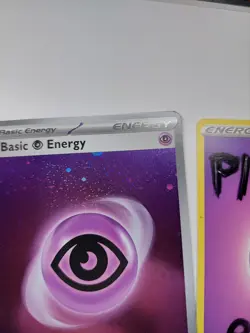 Pokemon - Basic Psychic Energy - 005 - SVE - Cosmos Holo - With 3x Swirl - NM - Image 5