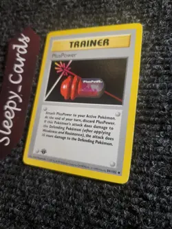 PlusPower - 84/102 - Shadowless - 1st Edition PL/MP, English Pokemon Base Set - Image 2