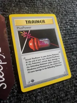 PlusPower - 84/102 - Shadowless - 1st Edition PL/MP, English Pokemon Base Set - Image 3