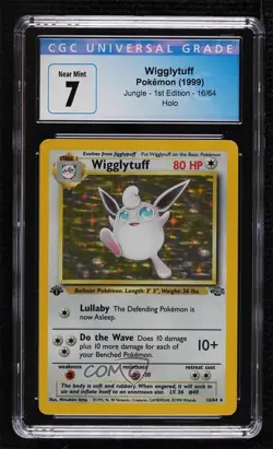 Wigglytuff Holo 1st Ed. Pokemon Jungle CGC 7 1999 - Image 1
