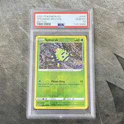 2022 Pokemon GO SPINARAK REV. FOIL (DITTO) #006 PSA 10 LOW POP - Image 1