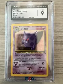 1999 Pokemon Fossil Gengar CGC 9 Mint Holo #5 - Image 1