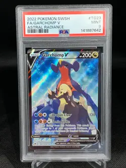 2022 POKEMON PSA 9 GARCHOMP V SWORD & SHIELD ASTRAL RADIANCE TG23/TG30 FULL ART - Image 1