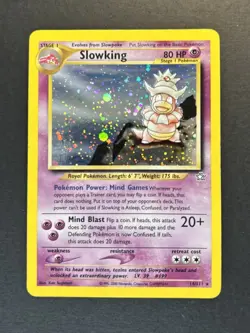 Pokemon TCG Slowking Neo Genesis Holo Rare Card 14/111 - Image 1