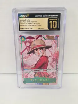Monkey D Luffy OP13-118 SEC - ONE PIECE Japanese 1/1 CGC PRISTINE 10 POP 1 - Image 1