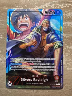One Piece TCG OP12 Silvers Rayleigh (Alternate Art) #OP12 - 001 Leader Near Mint - Image 1