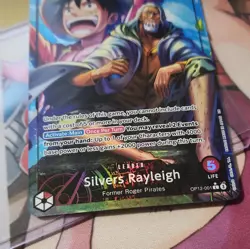 One Piece TCG OP12 Silvers Rayleigh (Alternate Art) #OP12 - 001 Leader Near Mint - Image 3