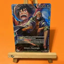 One Piece TCG - Silvers Rayleigh - OP12-001 - Leader - Alternative Art - NM - Image 1