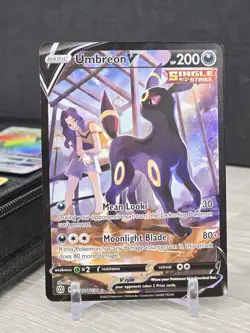 Pokemon Umbreon V Ultra Rare SWSH09 Brilliant Stars Trainer Gallery TG22/TG30 NM - Image 3