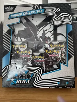 Sealed Pokemon TCG Black Bolt Binder Collection new - Image 1