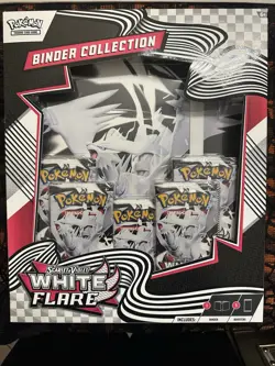 Pokemon TCG White Flare Binder Collection, 5-Packs Factory Sealed - Image 1