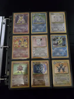 Vintage Pokemon Collection Binder With Complete BASE SET, Charizard 4/102 - Image 1