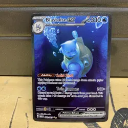 Pokemon Blastoise ex Special Illustration Rare Scarlet Violet 151 200/165 SIR - Image 1
