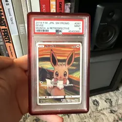 2018 POKEMON JPN SM PROMO MUNCH: A RETROSPECTIVE #287 EEVEE PSA 9 - Image 1