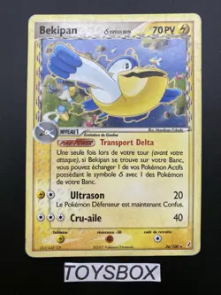 Carte Pokemon Bekipan Rare 26/100 / Bloc EX Gardiens De Cristal / Bon Etat FR - Image 2