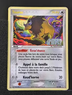 Carte Pokemon Tauros 12/100 Holo Reverse Gardiens De Cristal GDC Bloc EX - Image 2