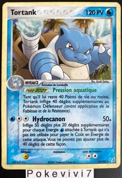 Carte Pokemon TORTANK 14/100 HOLO Bloc EX Gardiens de Cristal FR - Image 1