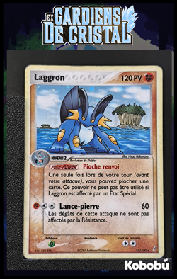 Carte Pokemon Laggron 27/100 Holo Gardiens De Cristal GDC Bloc EX - Image 1