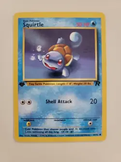 Squirtle - 68/82 - 1st Edition Team Rocket Set - Pokemon Card - NM - Image 1