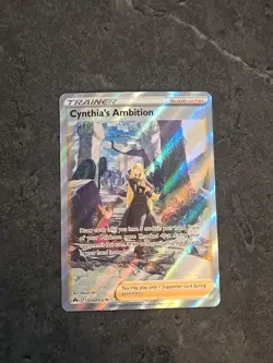 Pokemon TCG Cynthia's Ambition GG60 Crown Zenith Trainer Gallery Card - Image 1