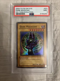 Yu-Gi-Oh Dark Magician Card SYE-001 From 2004 Starter Deck Yugi Evolution PSA 9 - Image 1