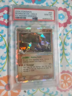 Pokemon Card Ex Hidden Legends #98 Regirock EX Holo PSA 10 GEM MINT 2004... - Image 3