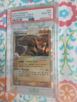 Pokemon Card Ex Hidden Legends #98 Regirock EX Holo PSA 10 GEM MINT 2004... - Image 5