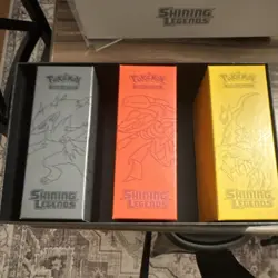 Pokemon Shining Legends Mixed Card Lot with Collector Box and Dividers - Image 1