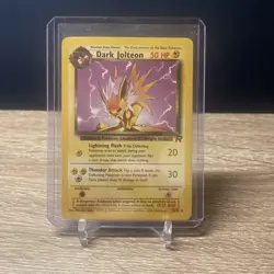 Dark Jolteon 38/82 Base Set Series Team Rocket Uncommon Stage 1 Pokemon Card NM - Image 1