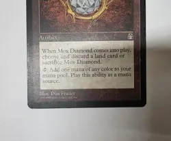 Mox Diamond Stronghold Magic The Gathering MTG Rare Card - Image 5