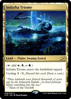 Indatha Triome Ikoria: Lair of Behemoths HEAVILY PLD Land Rare MTG CARD ABUGames - Image 1