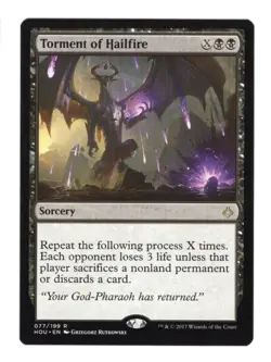 Torment of Hailfire NM Hour of Devastation 077/199 MTG Regular English - Image 1