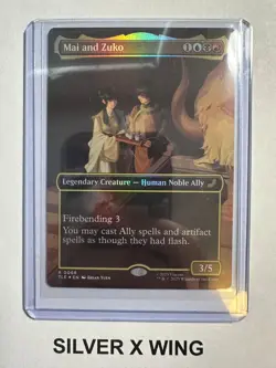 Mai and Zuko Borderless Foil x1, MTG, Avatar: The Last Airbender, TLE, NM - Image 1