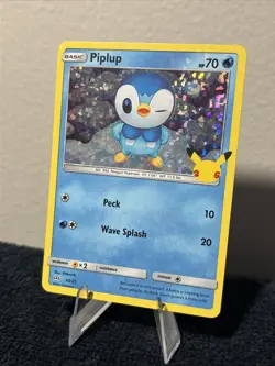 Piplup 20/25 McDonald's 25th Anniversary Holo Promo Pokemon Card - Image 3