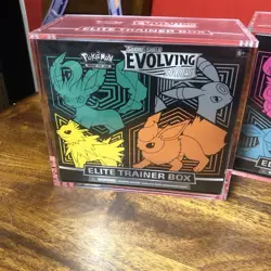 Pokemon TCG Sword & Shield Evolving Skies ETB W/ Acrylic Case 2x - Image 2