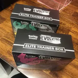 Pokemon TCG Sword & Shield Evolving Skies ETB W/ Acrylic Case 2x - Image 4
