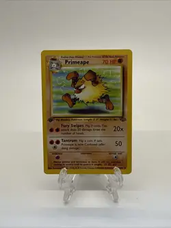 💎Pokemon Card 1999 Jungle Set Primeape 43/64 1st Edition NM - Image 1