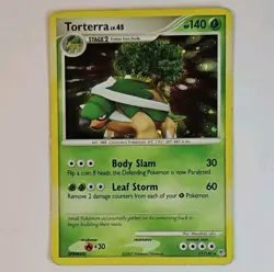 Pokemon TCG Torterra Holo Rare Diamond & Pearl 17/130 Cosmos - PLAYED - Image 1