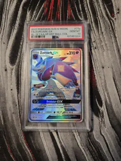 2017 Pokemon Sun & Moon Zoroark GX Full Art Holo Promo PSA 10 #077A/073 - Image 1