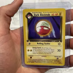 Dark Electrode 34/82 1st Edition Team Rocket 2000 Pokemon WOTC Vintage LP Card - Image 1
