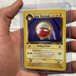 Dark Electrode 34/82 1st Edition Team Rocket 2000 Pokemon WOTC Vintage LP Card - Image 2