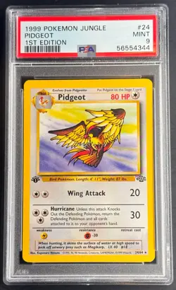 PSA Mint 9 Pidgeot - 1999 Pokemon Jungle 1st Edition #24 - Image 1