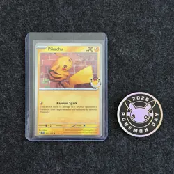 Pikachu 051 /162 Stamped 2026 Pokemon Day 30 Promo TCG With Coin - Image 5