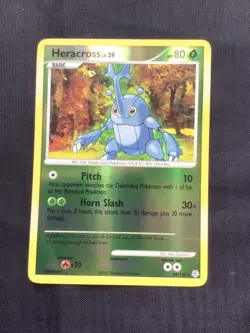 Pokemon Cards: Diamond and Pearl Reverse Holo: Heracross 28/130 - Image 1