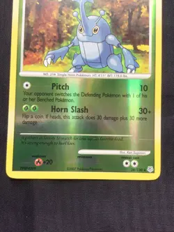 Pokemon Cards: Diamond and Pearl Reverse Holo: Heracross 28/130 - Image 2